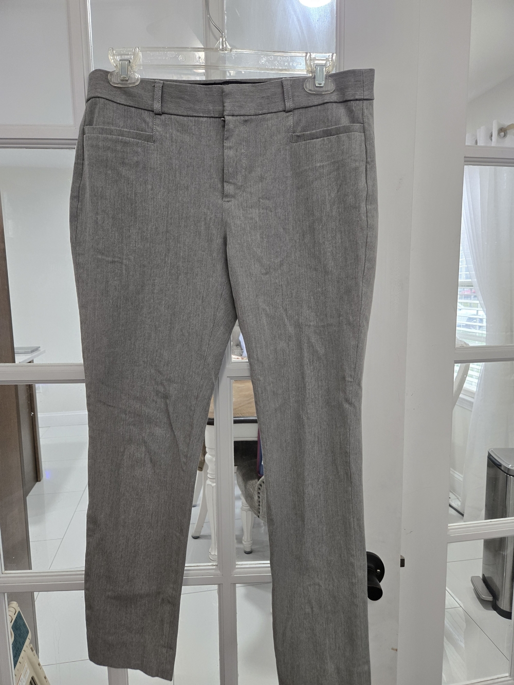 Banana Republic Light Gray Dress Pants - Tailored Straight Leg